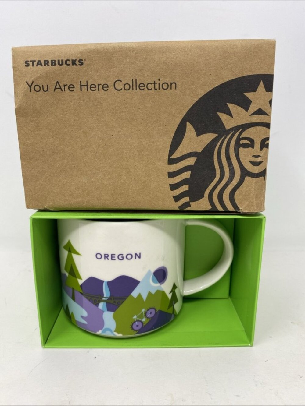 Starbucks Oregon You Are Here Series Collection 14oz Coffee Mug Cup NEW In Box